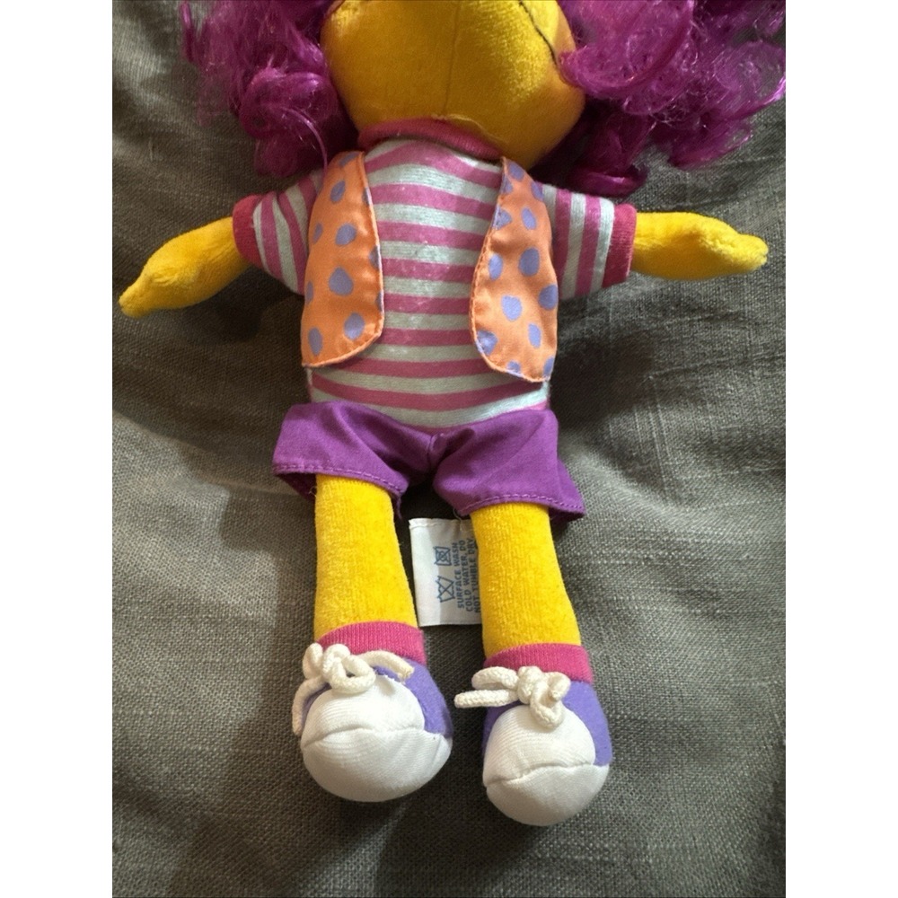 VTG EDEN Wimzie's House Plush Stuffed Doll 9" PBS Cinar 1999 Purple Hair - Picture 3 of 8